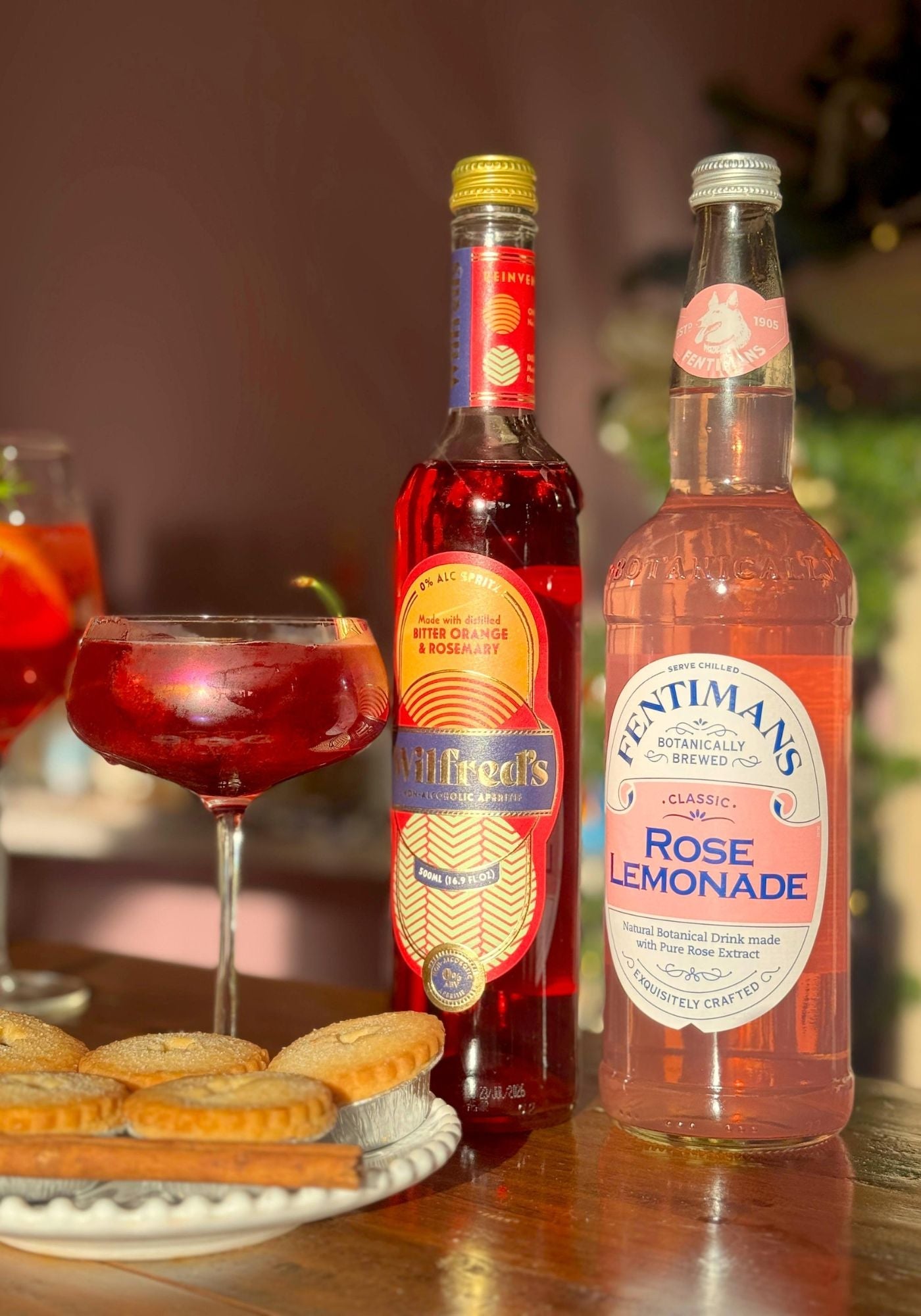 フ*ク様 ボンボネロ　Rose Wild ガラスフィン Wilfred's Rose & Cherry Spritz – Fentimans